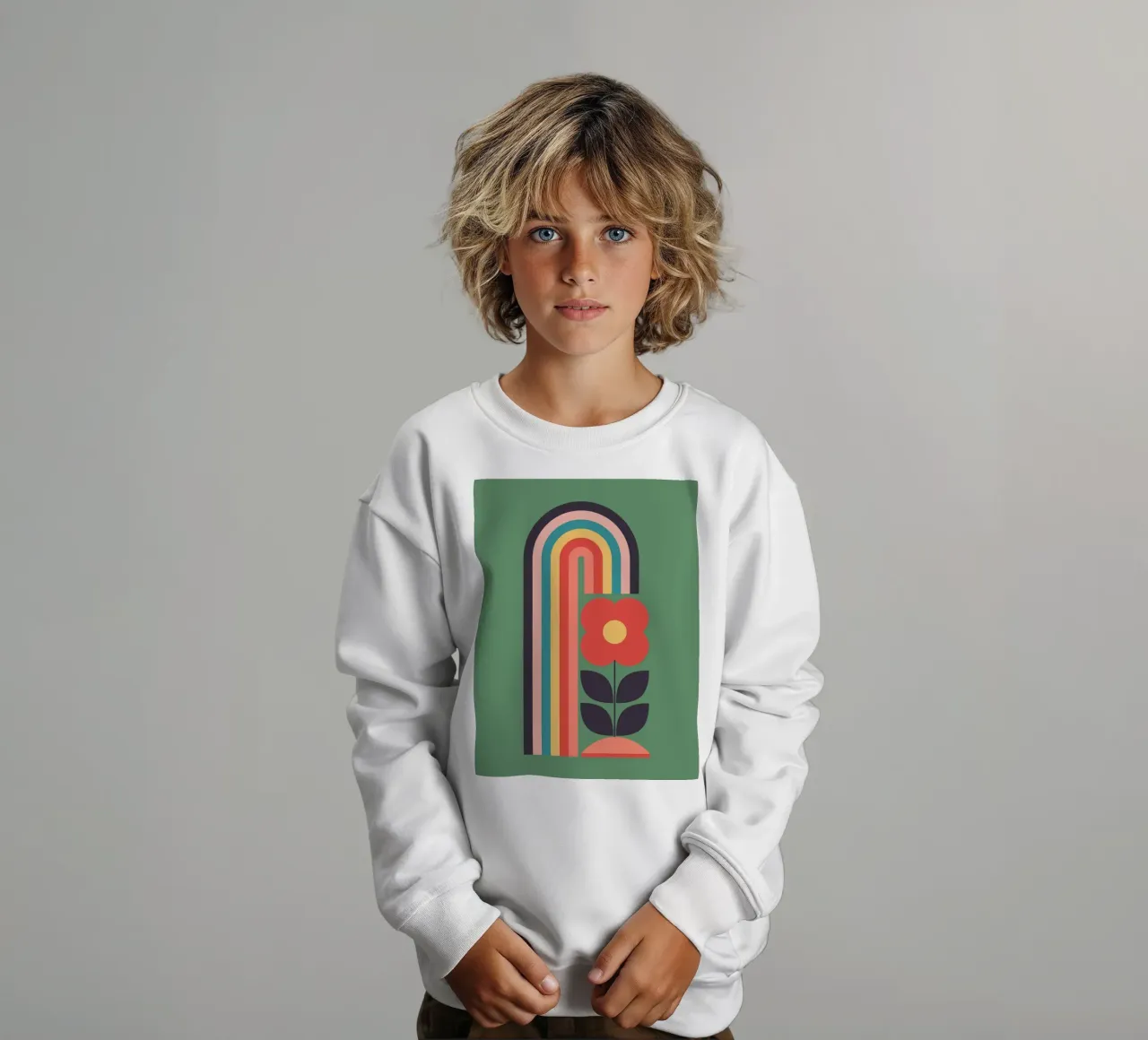 Arcobaleno 2 felpa bambino da Gaite