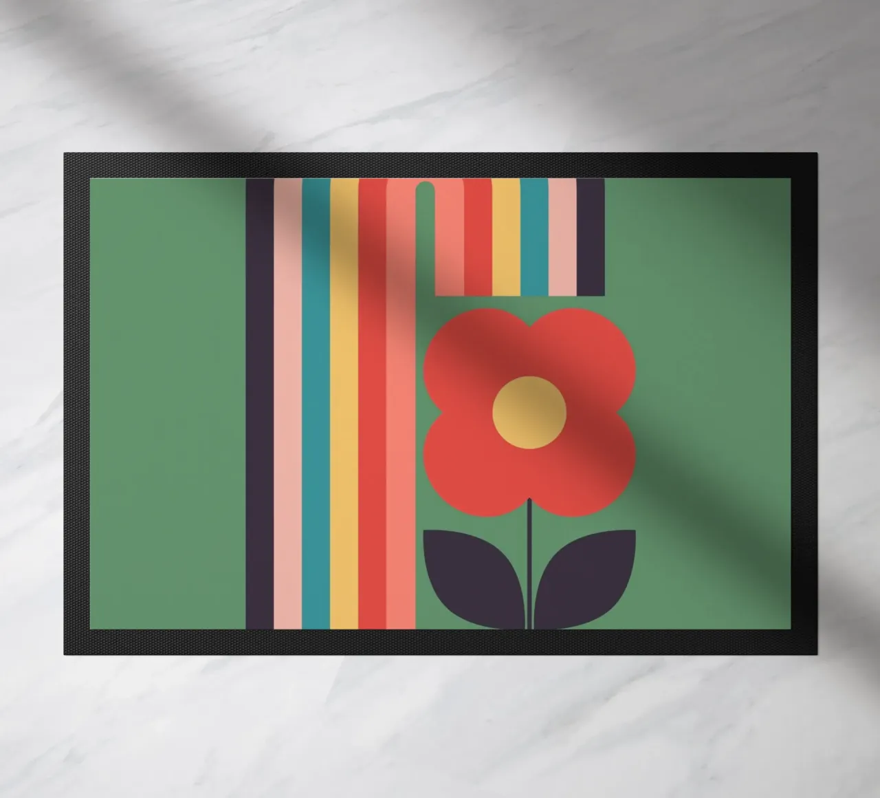 Rainbow 2 doormat by Gaite