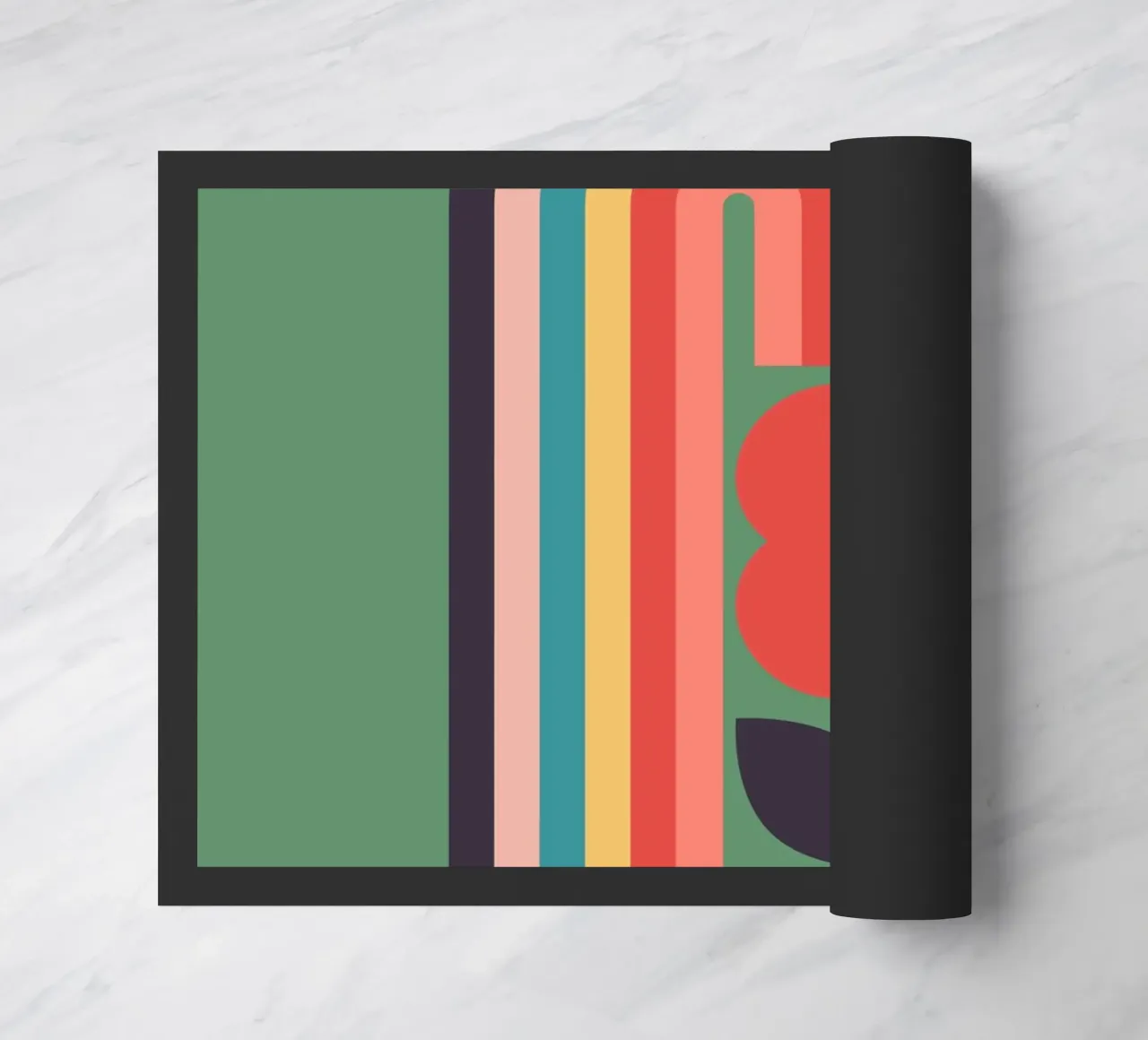 Rainbow 2 doormat by Gaite