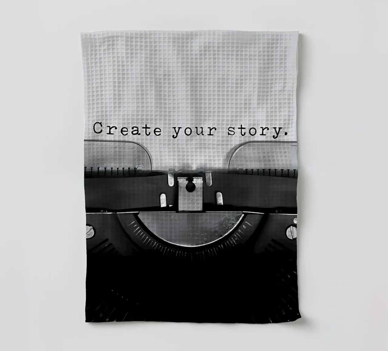 Create Your Story tea towel by mitaco