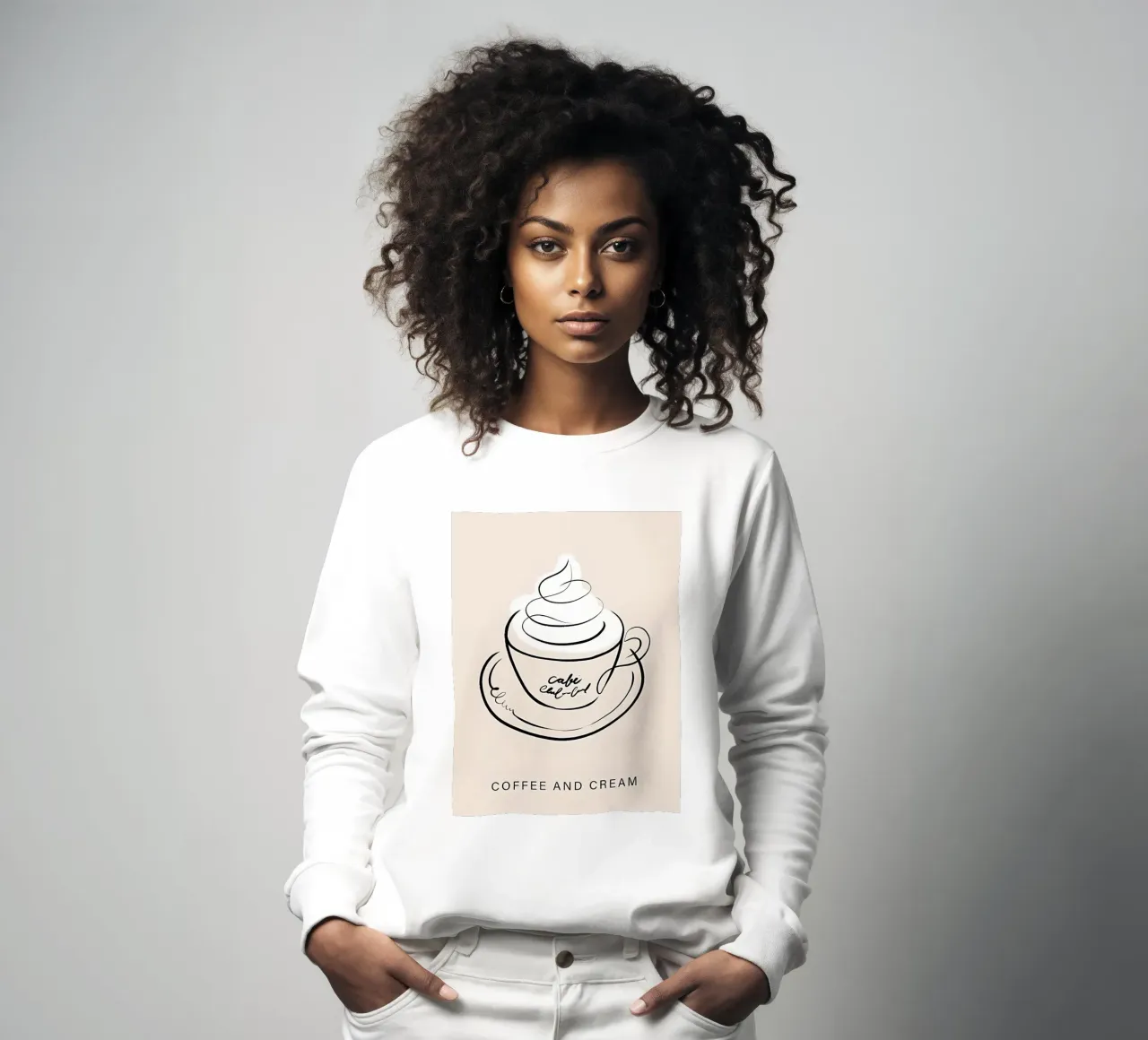 Caffè e panna felpa da Manhmai