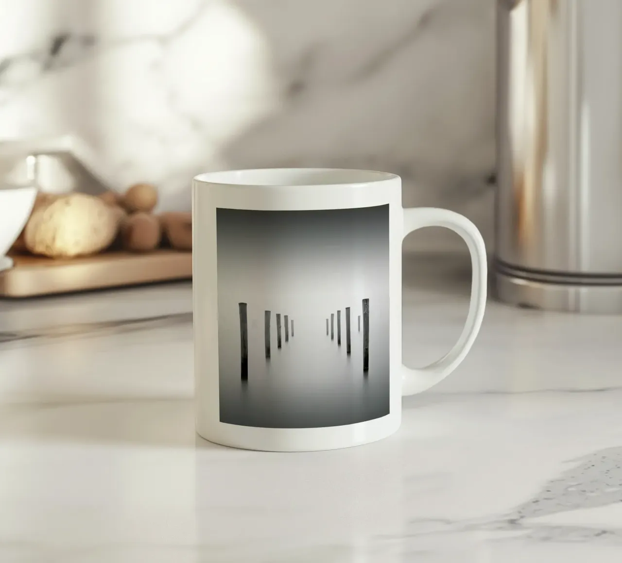 Into The Fog tazza in ceramica da Michael J. Reibert