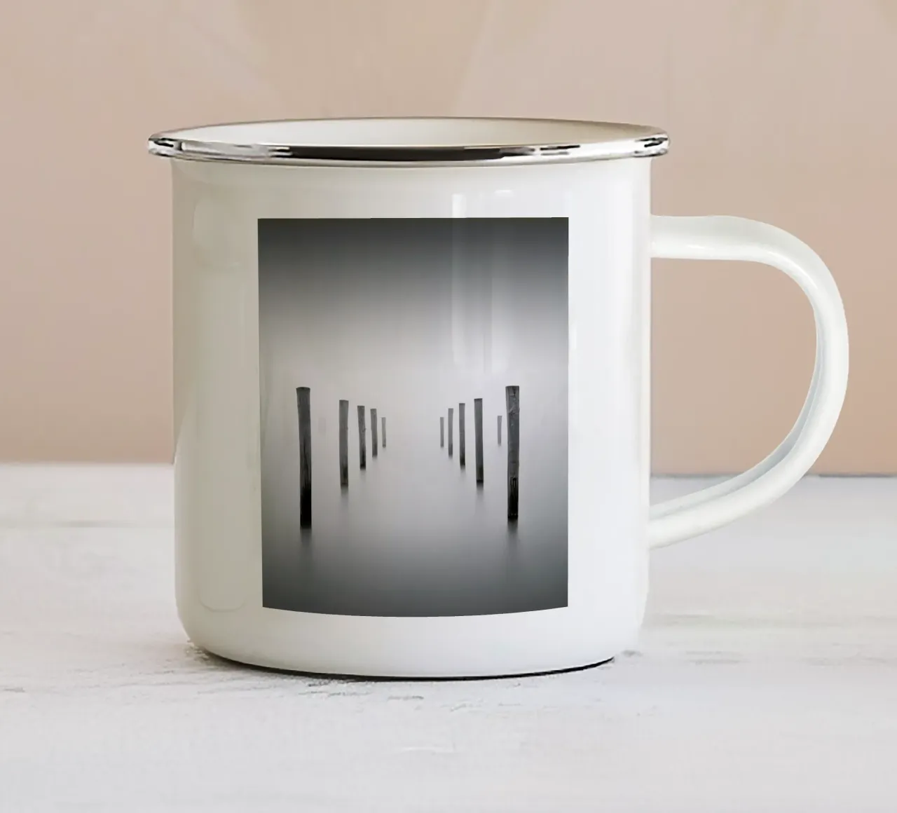 Into The Fog tazza in smalto da Michael J. Reibert