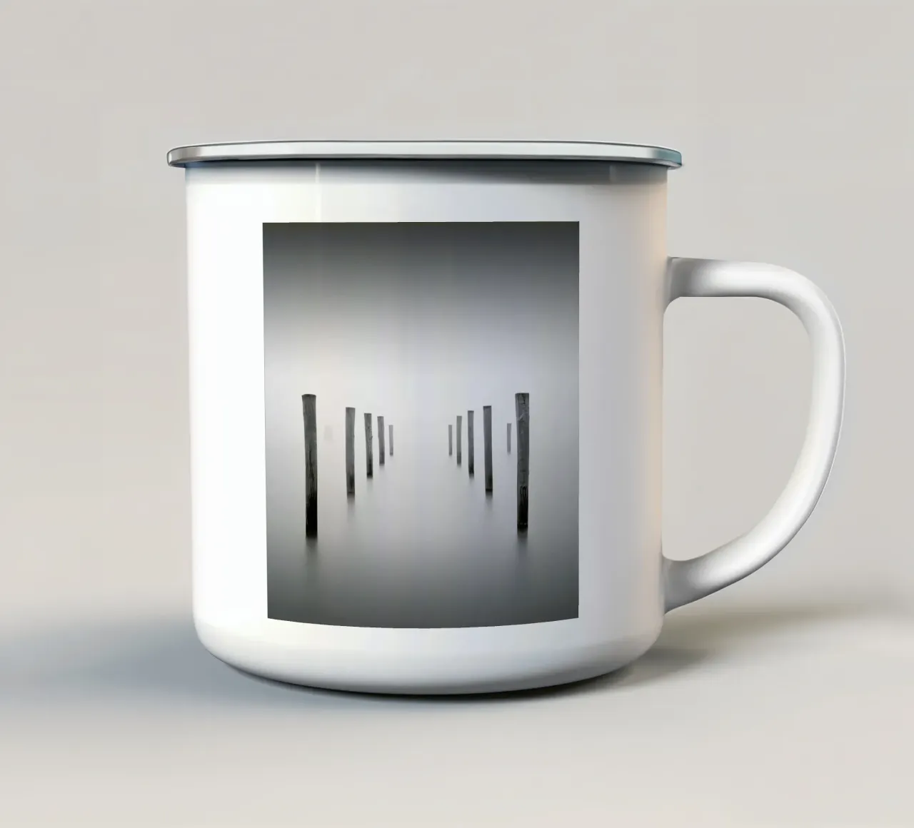 Into The Fog tazza in smalto da Michael J. Reibert