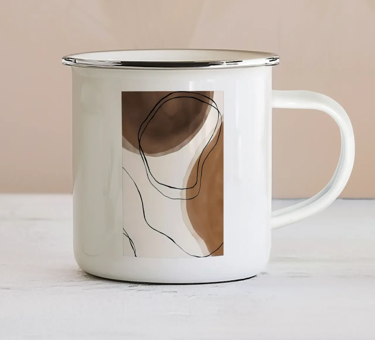 Arte del caffè n. 1 tazza in smalto da Manhmai