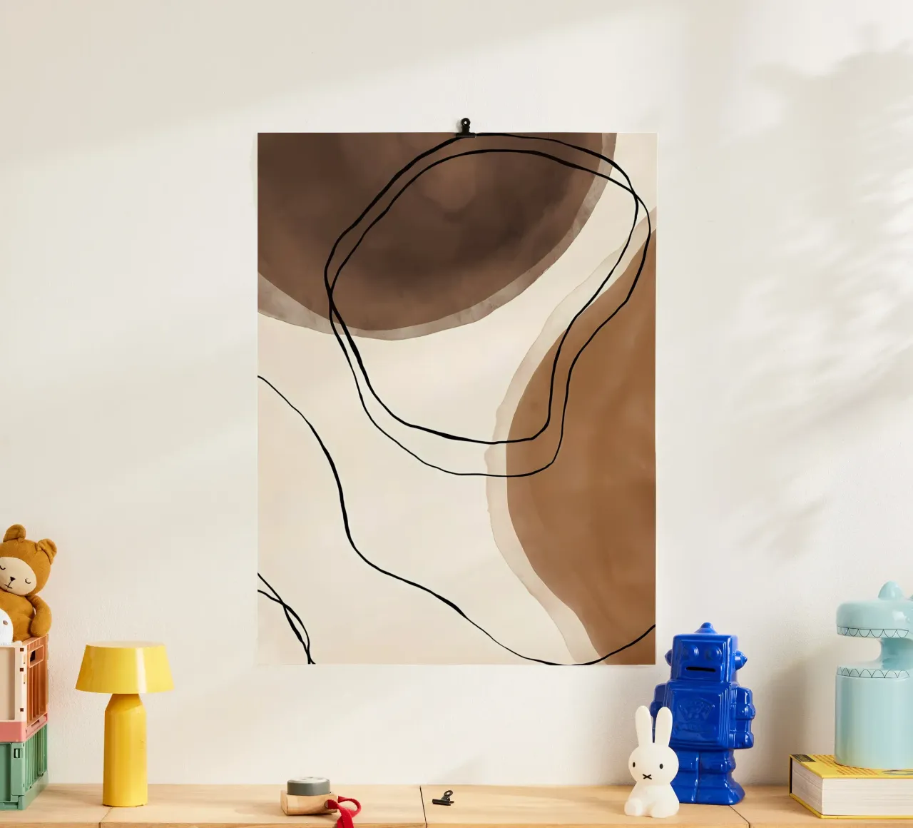 Arte del caffè n. 1 poster con telaio in plastica da Manhmai
