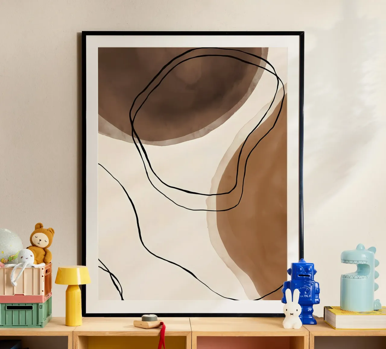Arte del caffè n. 1 poster con telaio in plastica da Manhmai