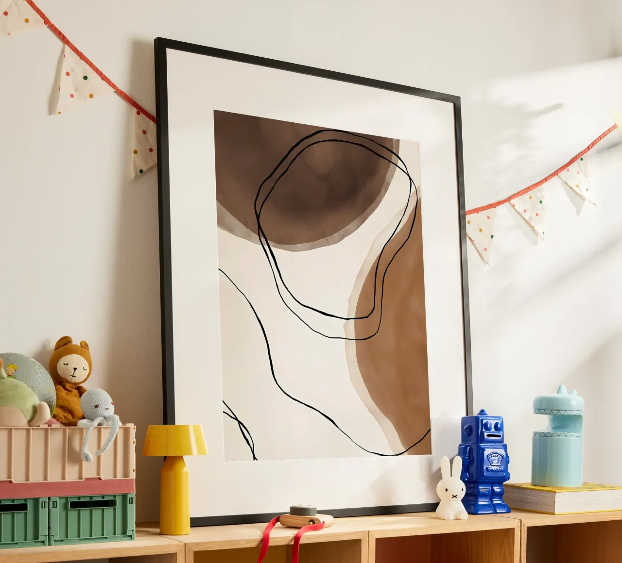 Arte del caffè n. 1 poster con telaio in plastica da Manhmai