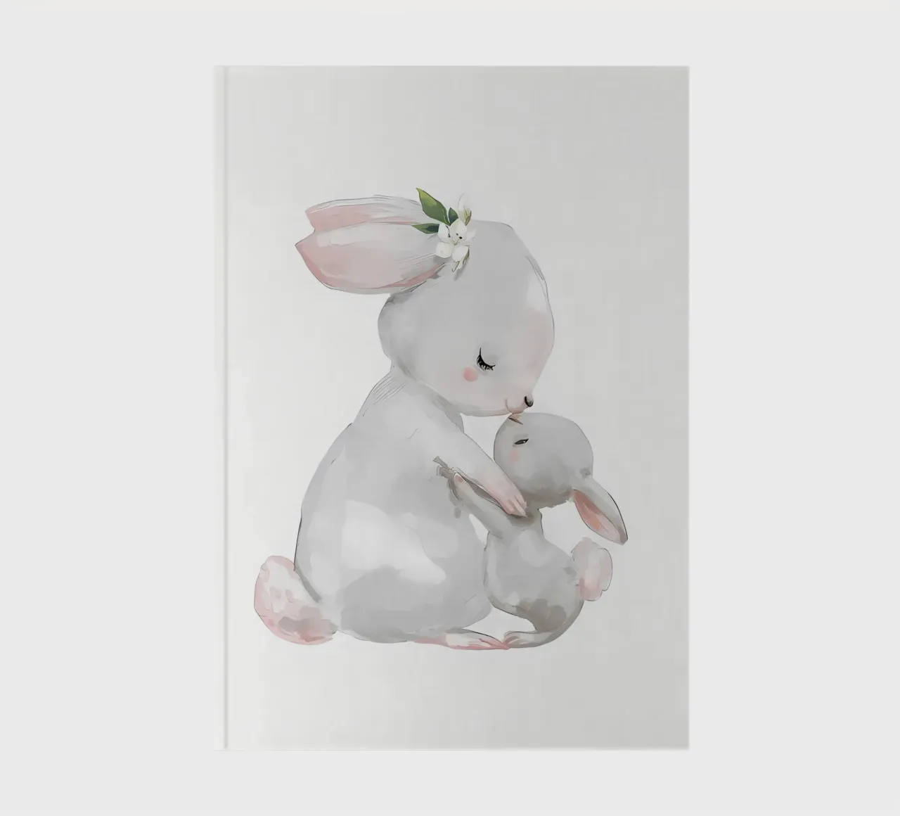 Rabbit hug notebook by Manhmai