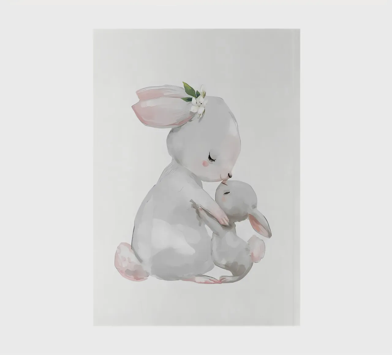 Rabbit hug notebook by Manhmai