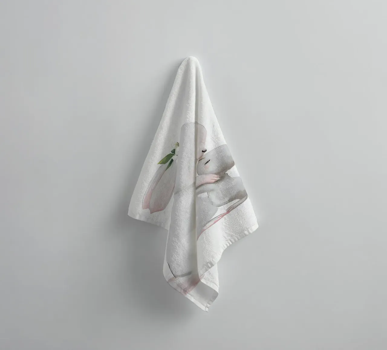 Rabbit hug towel by Manhmai