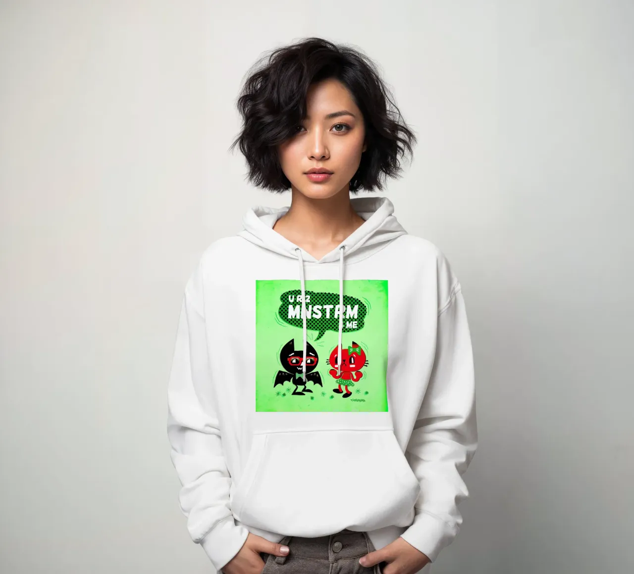 U R 2 MNSTRM 4 Me Hoodie von Chobopop