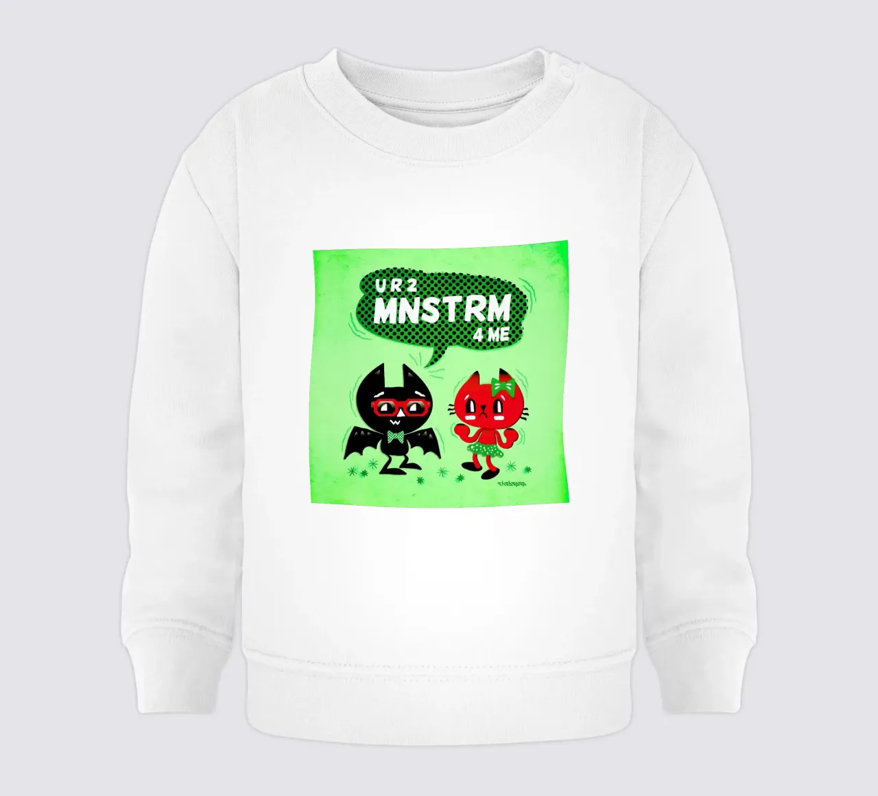 U R 2 MNSTRM 4 Me sudadera de bebé de Chobopop