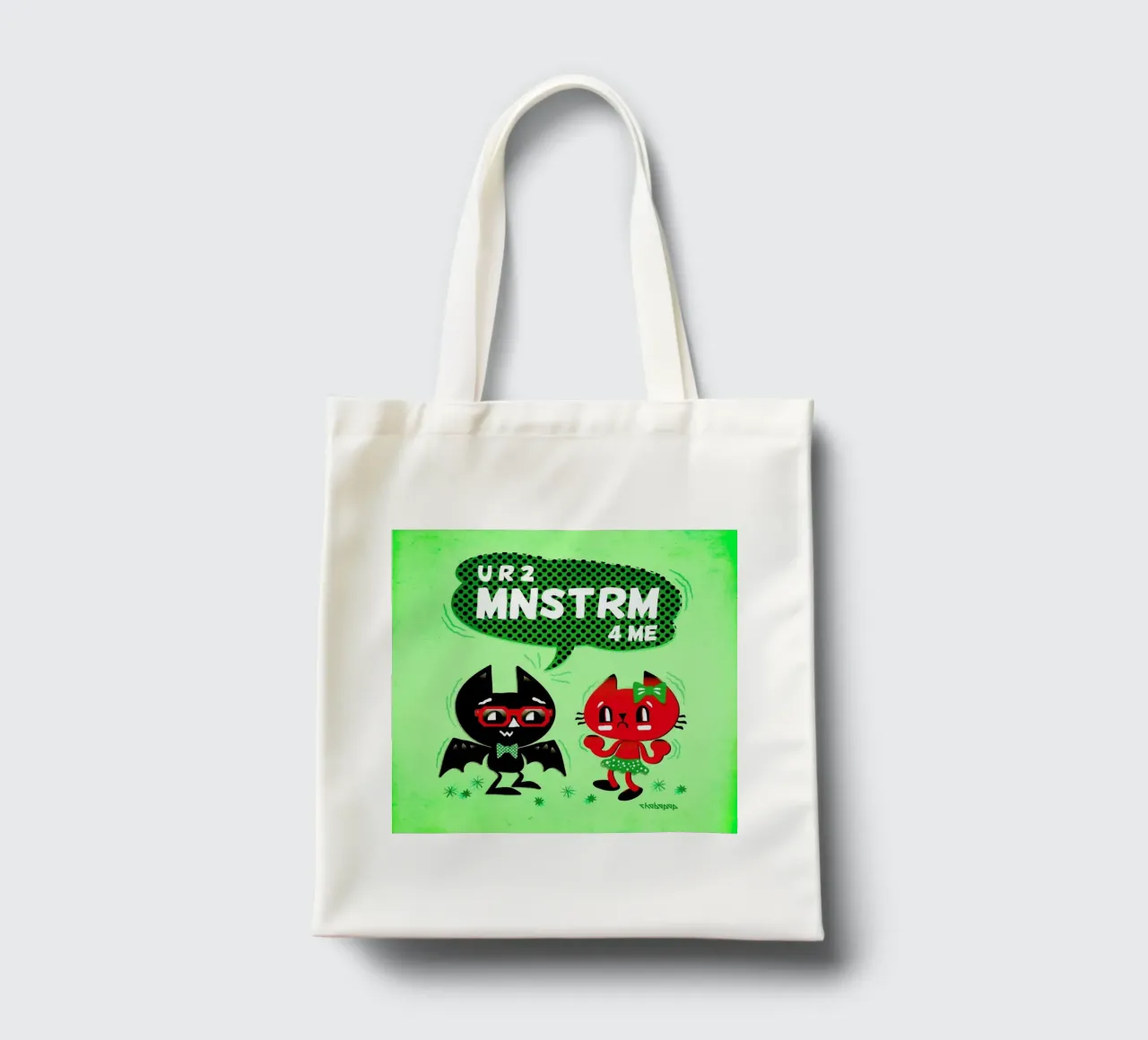 U R 2 MNSTRM 4 Me borsa in juta da Chobopop
