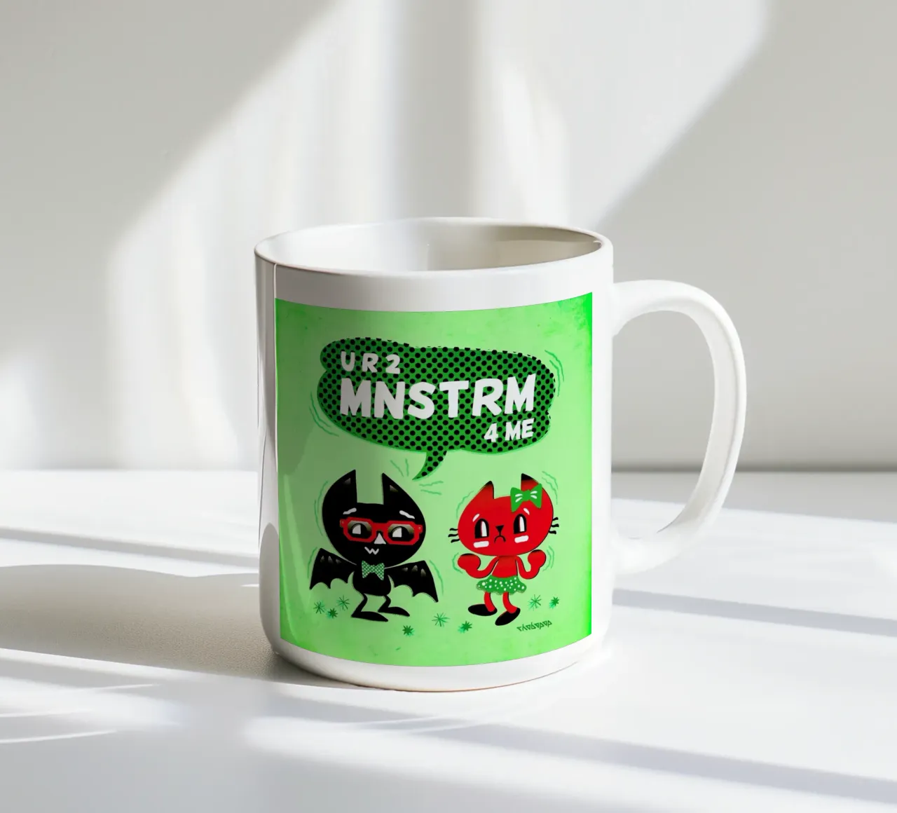 U R 2 MNSTRM 4 Me Keramik Tasse von Chobopop