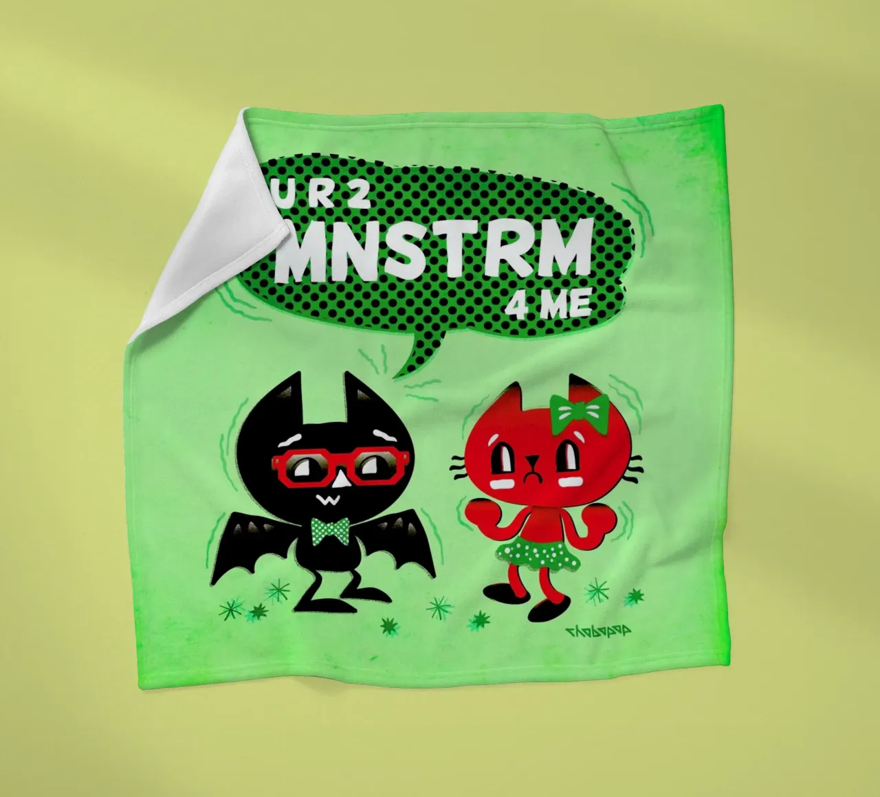 U R 2 MNSTRM 4 Me coperta in pile da Chobopop