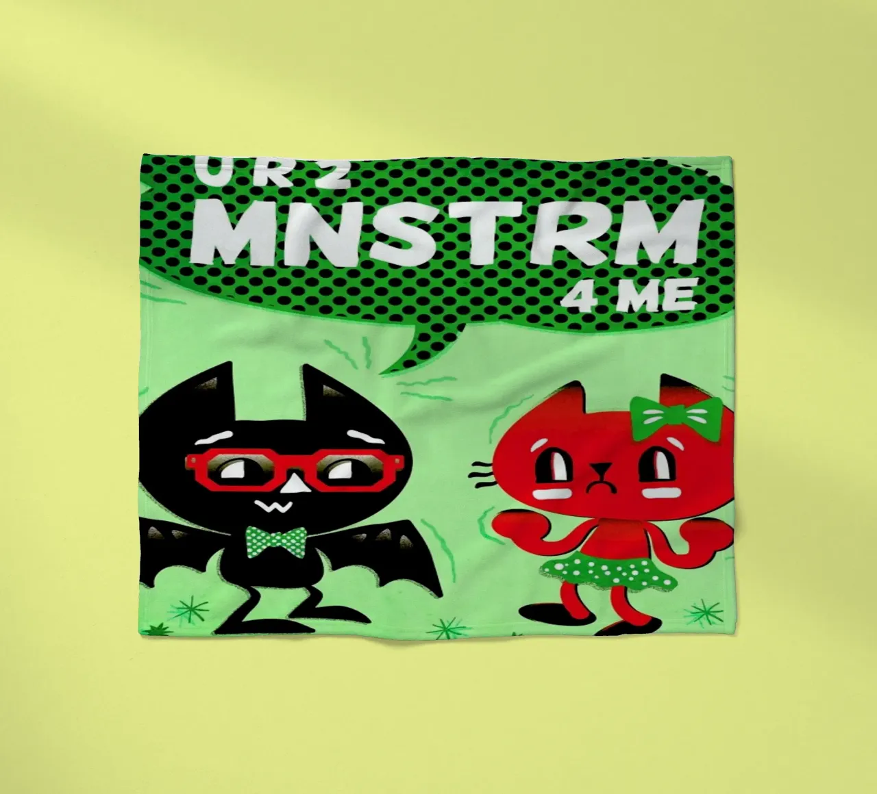 U R 2 MNSTRM 4 Me coperta in pile da Chobopop