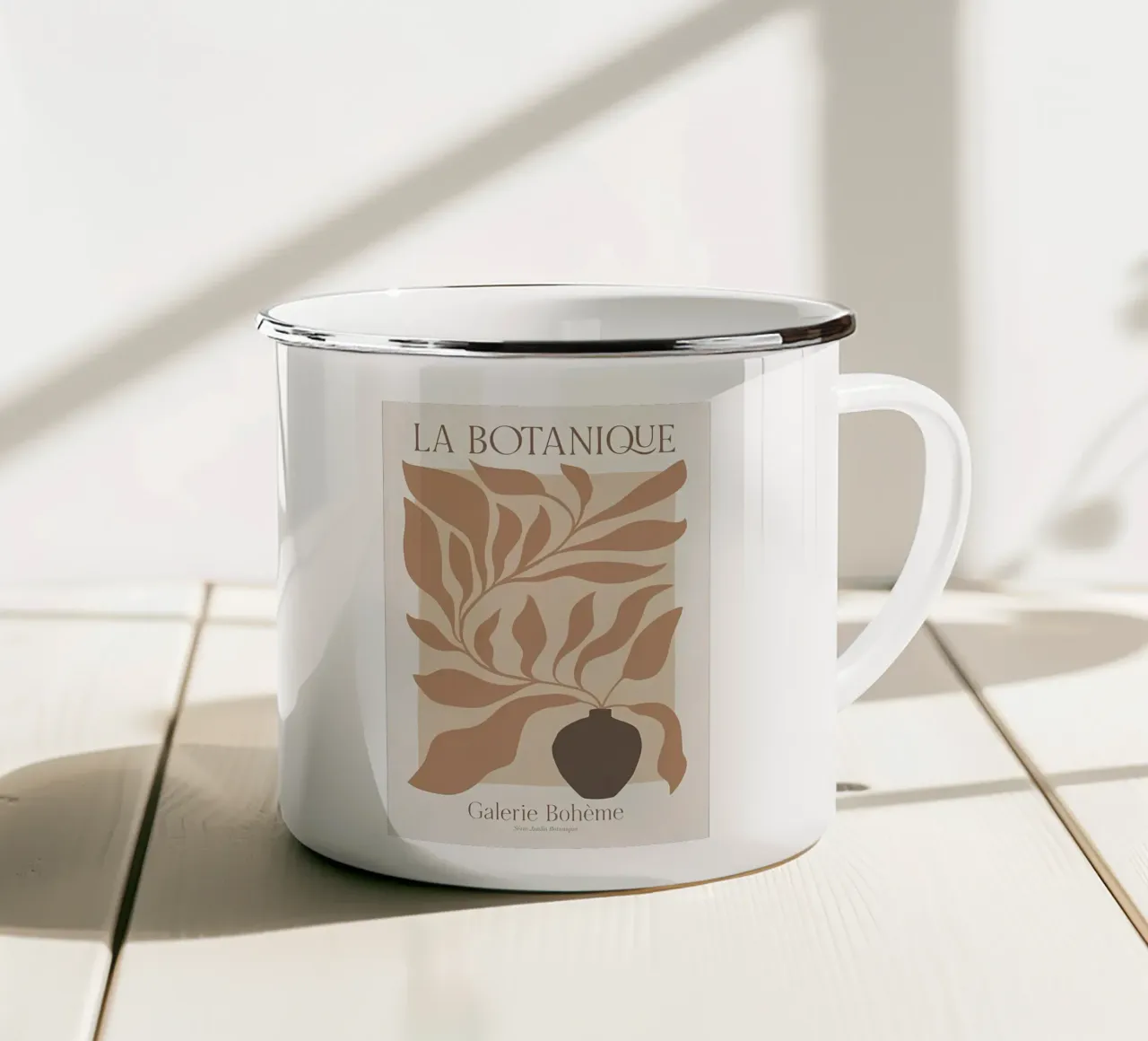 Poster Botanica No2 tazza in smalto da Manhmai