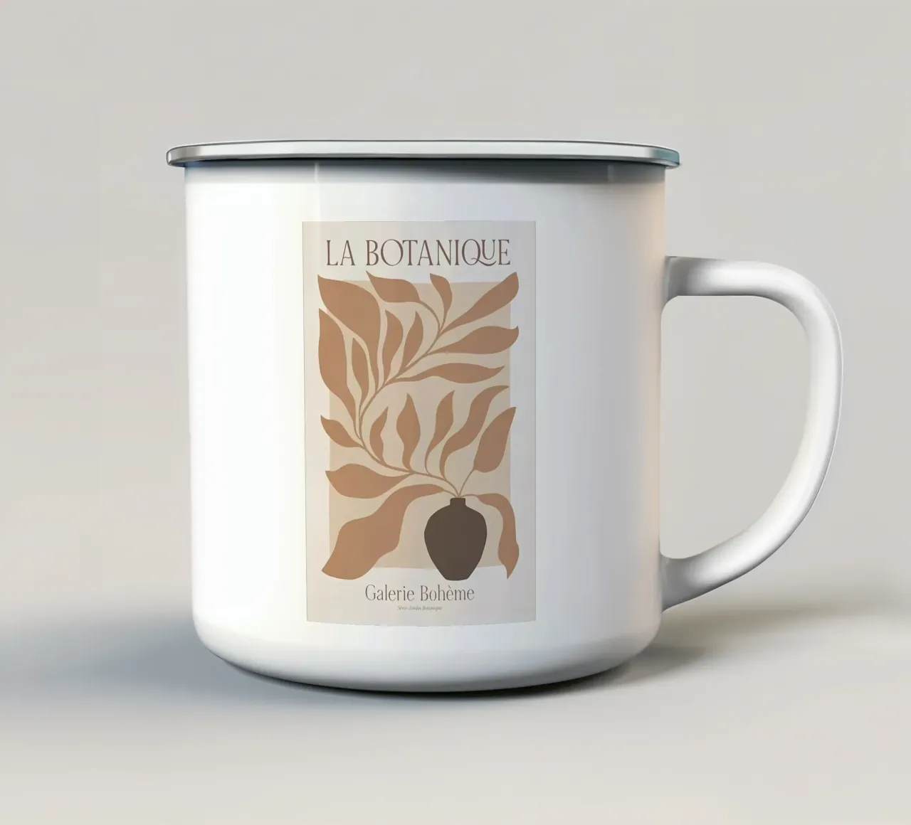 Poster Botanica No2 tazza in smalto da Manhmai