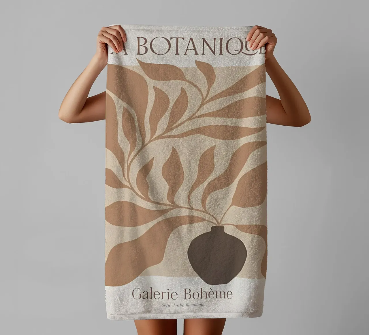 Poster Botanica No2 asciugamano da bagno da Manhmai
