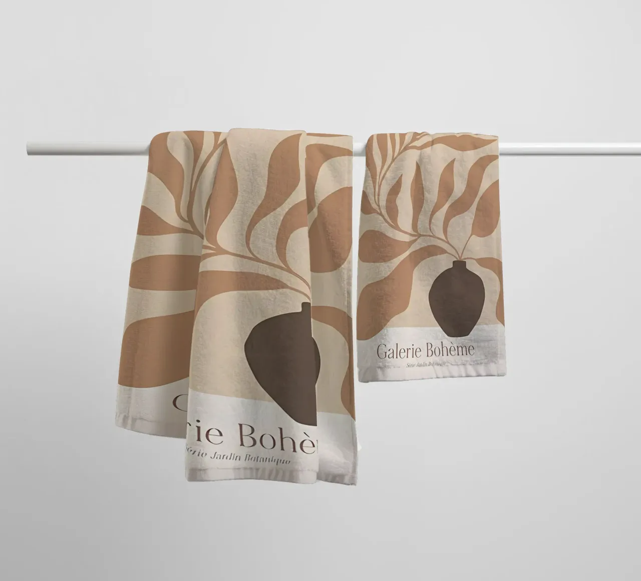 Poster Botanica No2 asciugamano da bagno da Manhmai