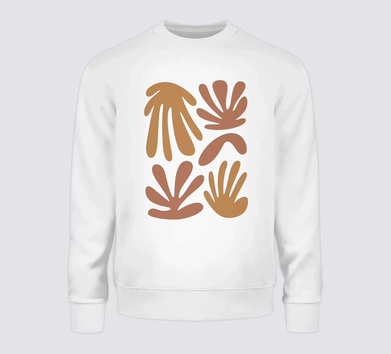 Boho Minimalist Leaves – Soft Pastel Botanical Design felpa da Soleil Basque