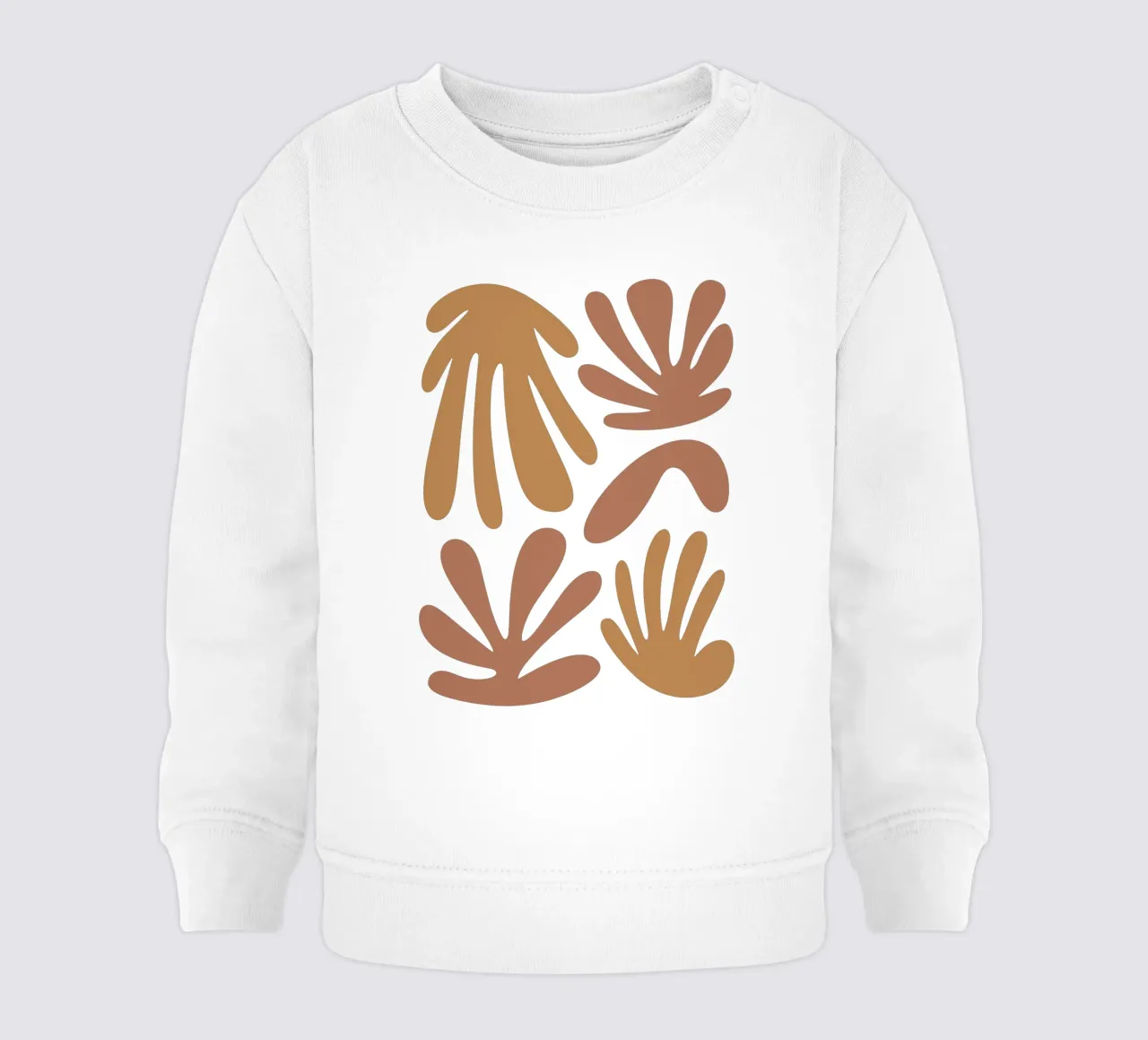 Boho Minimalist Leaves – Soft Pastel Botanical Design felpa neonato da Soleil Basque