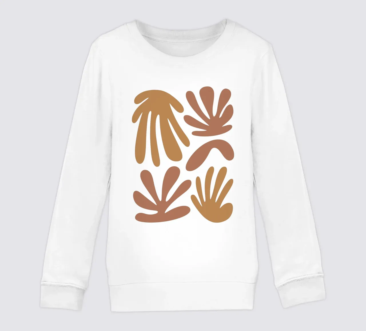 Boho Minimalist Leaves – Soft Pastel Botanical Design felpa bambino da Soleil Basque