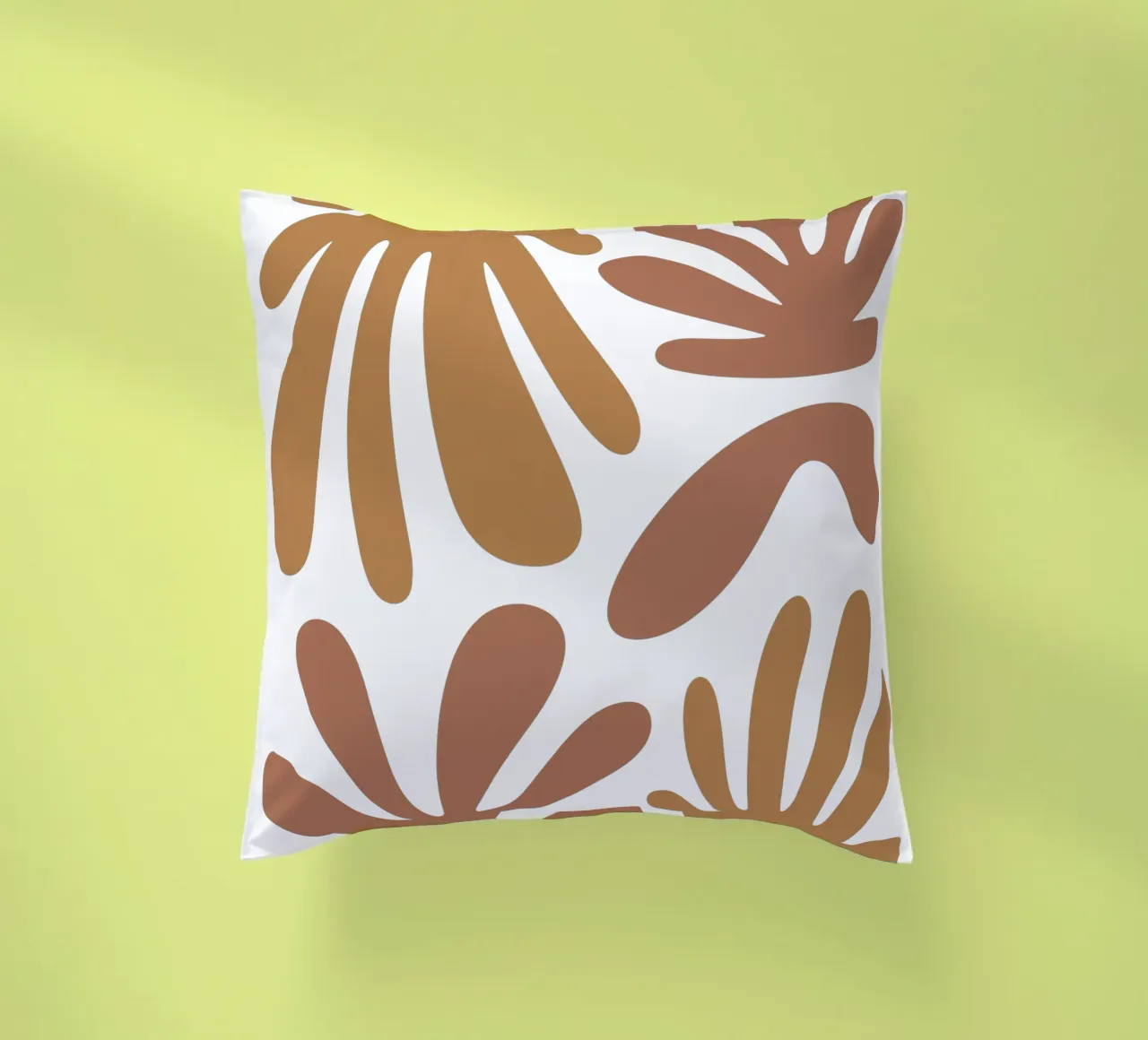 Boho Minimalist Leaves – Soft Pastel Botanical Design cuscino da Soleil Basque