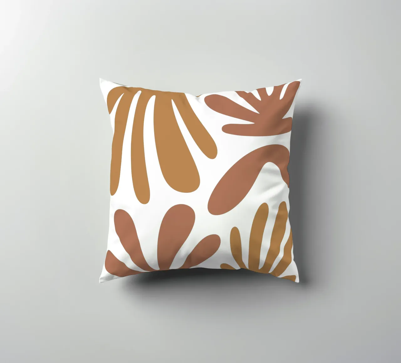 Boho Minimalist Leaves – Soft Pastel Botanical Design cuscino da Soleil Basque