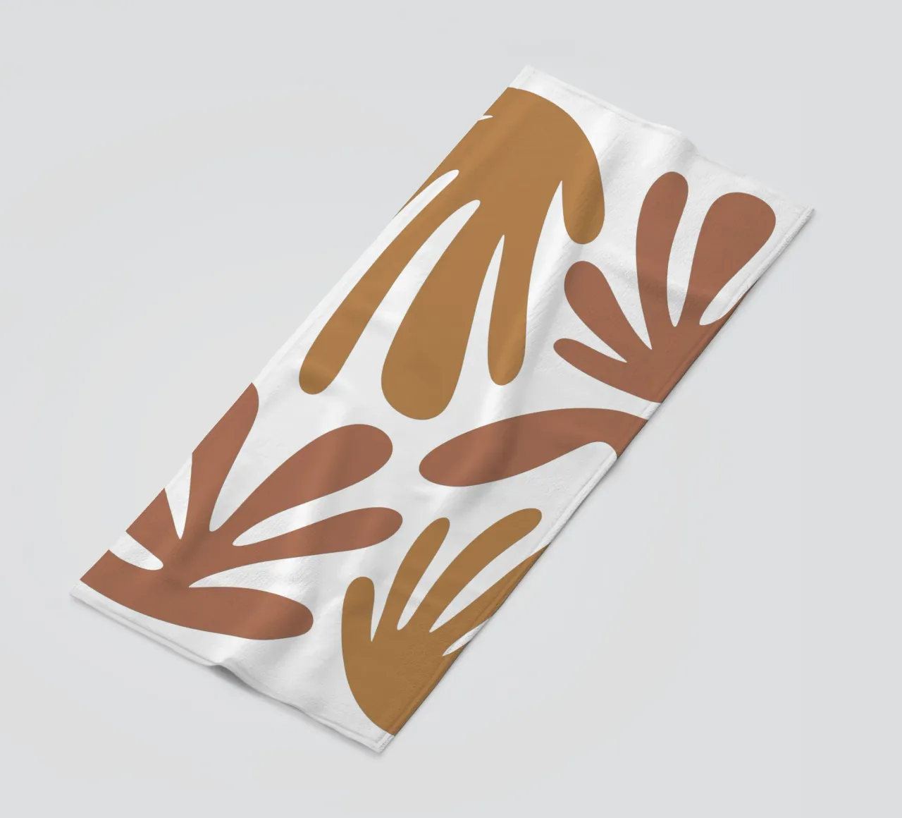 Boho Minimalist Leaves – Soft Pastel Botanical Design telo mare da Soleil Basque