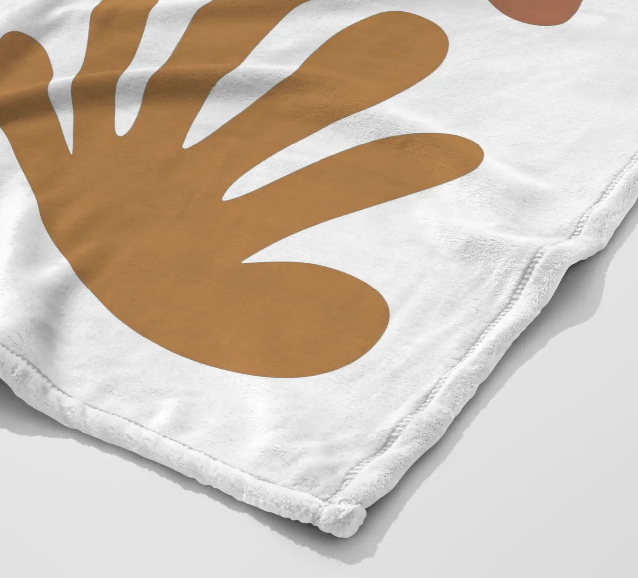 Boho Minimalist Leaves – Soft Pastel Botanical Design coperta in pile da Soleil Basque