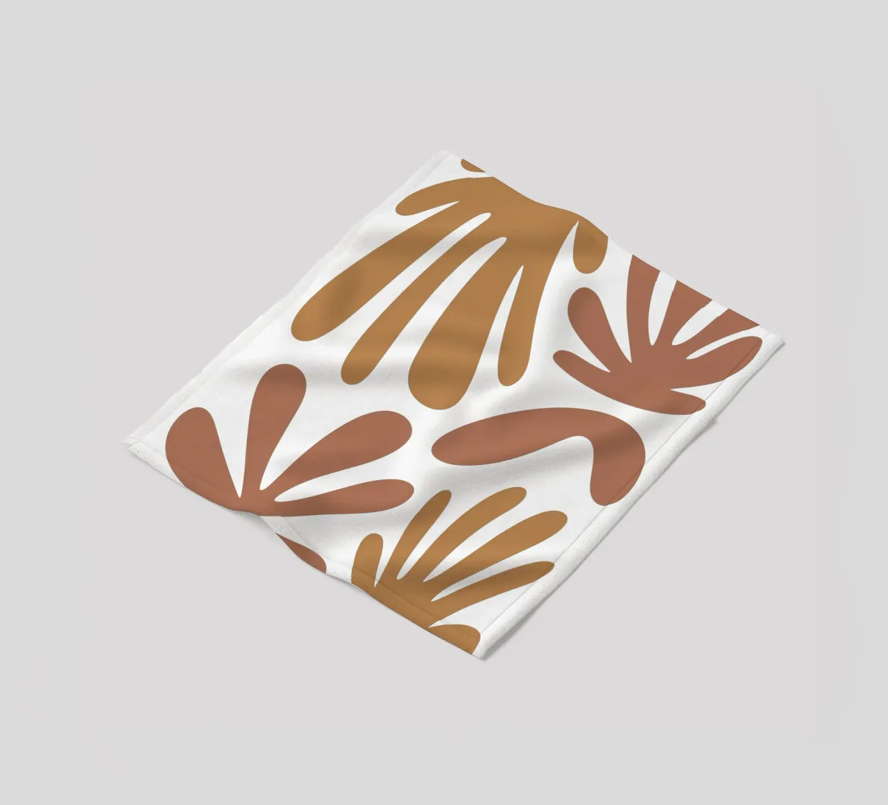 Boho Minimalist Leaves – Soft Pastel Botanical Design coperta in pile da Soleil Basque