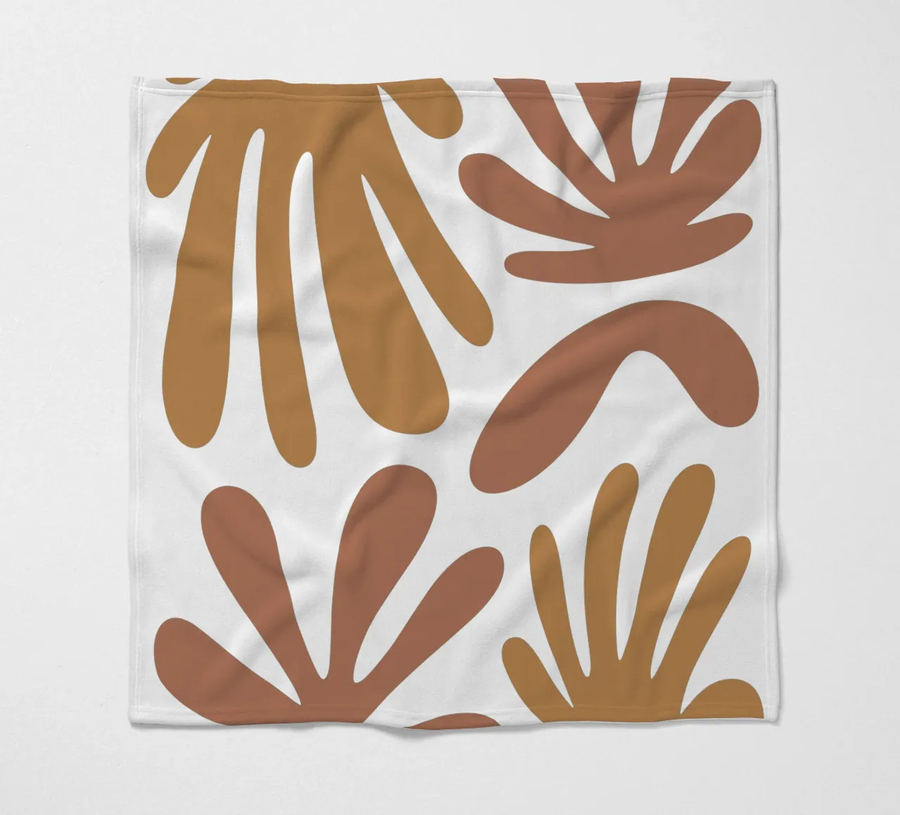 Boho Minimalist Leaves – Soft Pastel Botanical Design coperta in pile da Soleil Basque