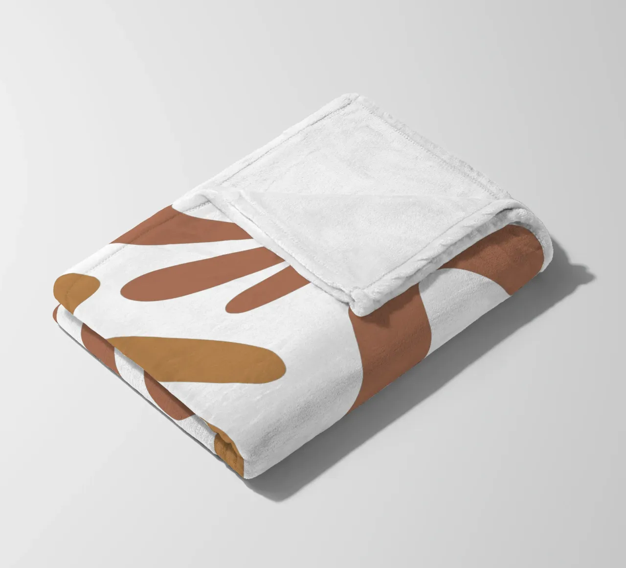 Boho Minimalist Leaves – Soft Pastel Botanical Design coperta in pile da Soleil Basque