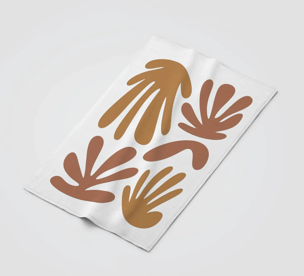 Boho Minimalist Leaves – Soft Pastel Botanical Design coperta in pile da Soleil Basque