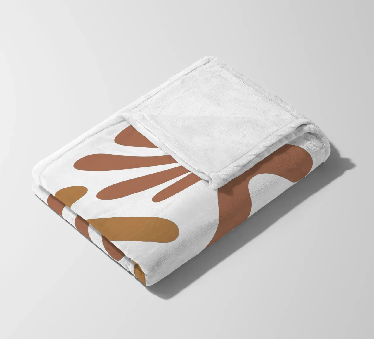 Boho Minimalist Leaves – Soft Pastel Botanical Design coperta in pile da Soleil Basque