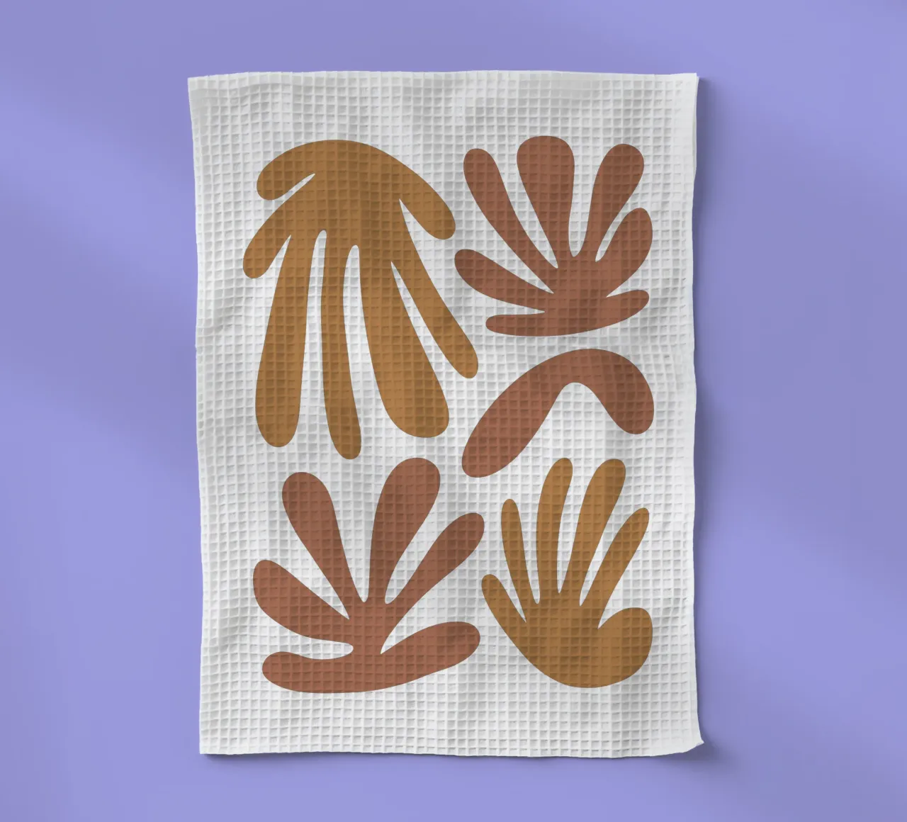 Boho Minimalist Leaves – Soft Pastel Botanical Design canovaccio da cucina da Soleil Basque