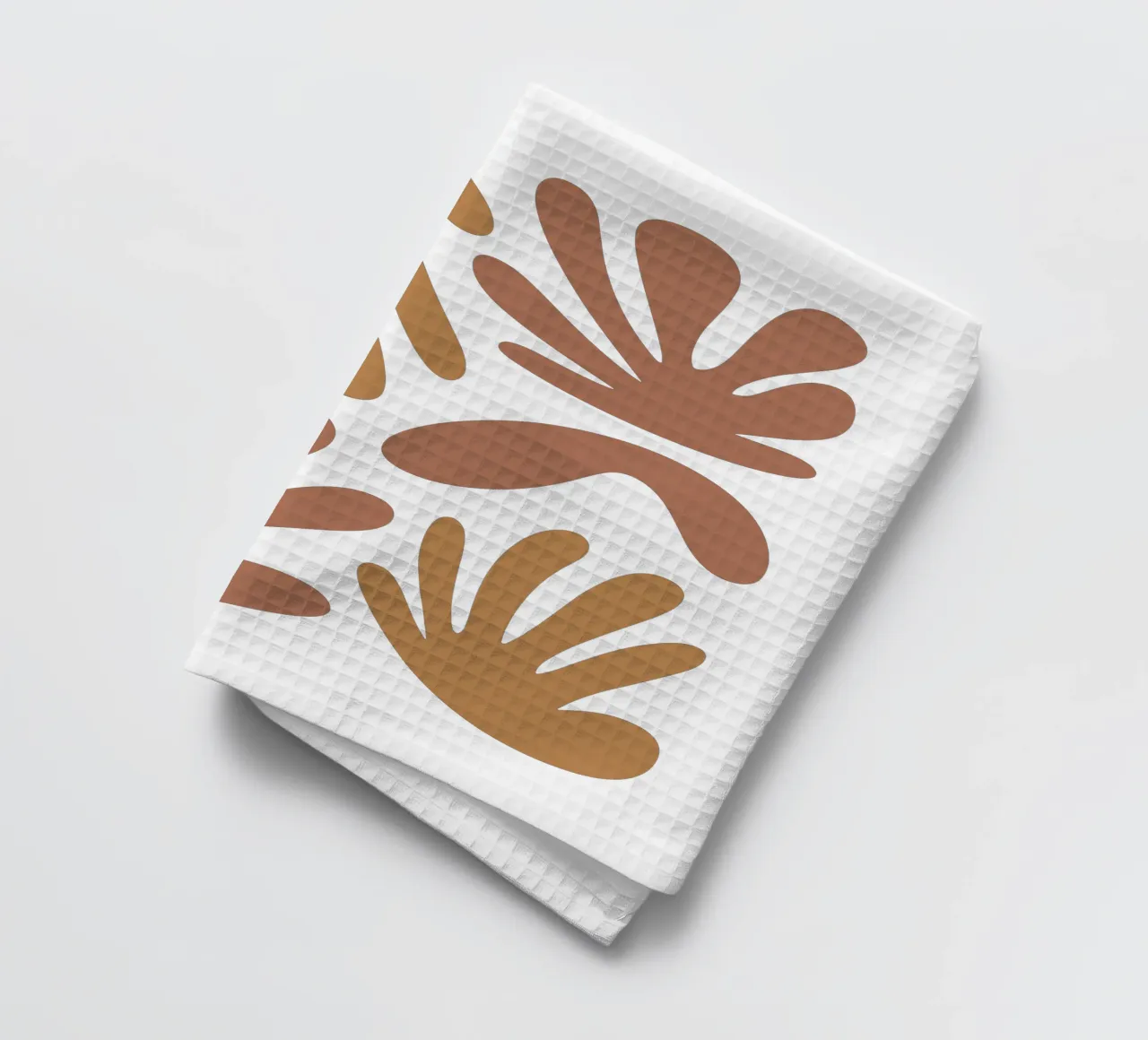 Boho Minimalist Leaves – Soft Pastel Botanical Design canovaccio da cucina da Soleil Basque