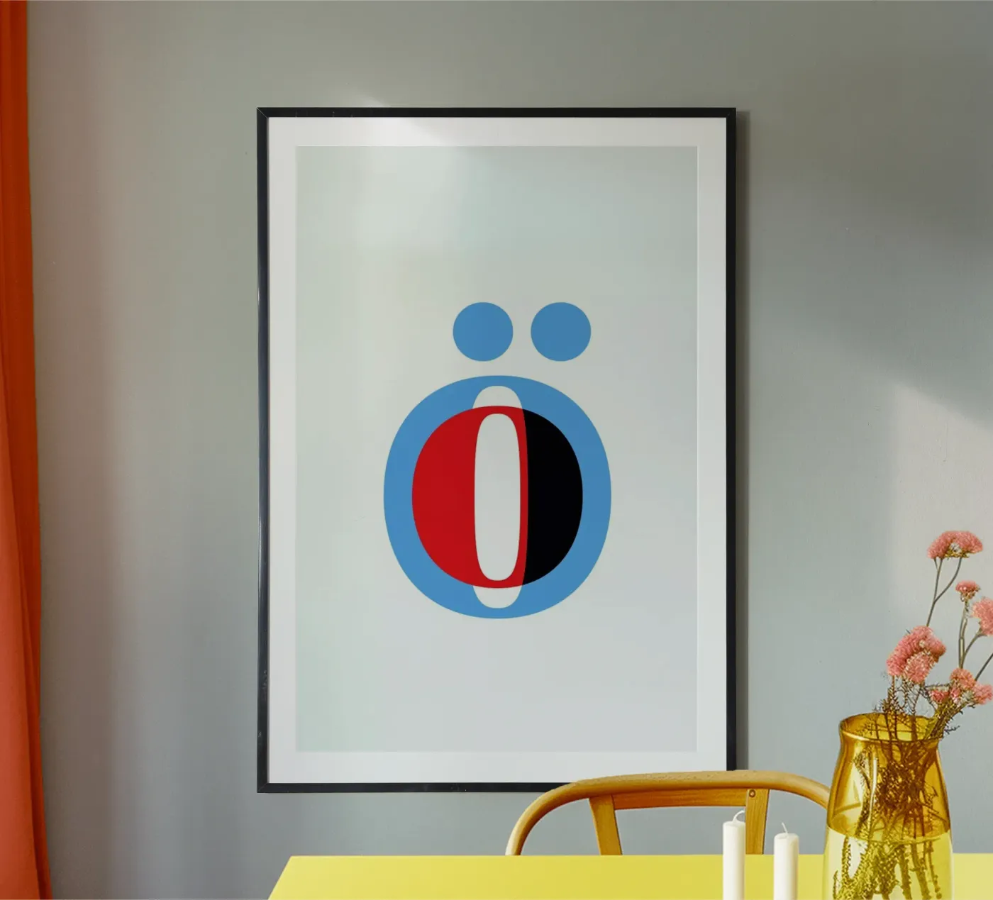 Cyan/Red Ö poster da Studio One