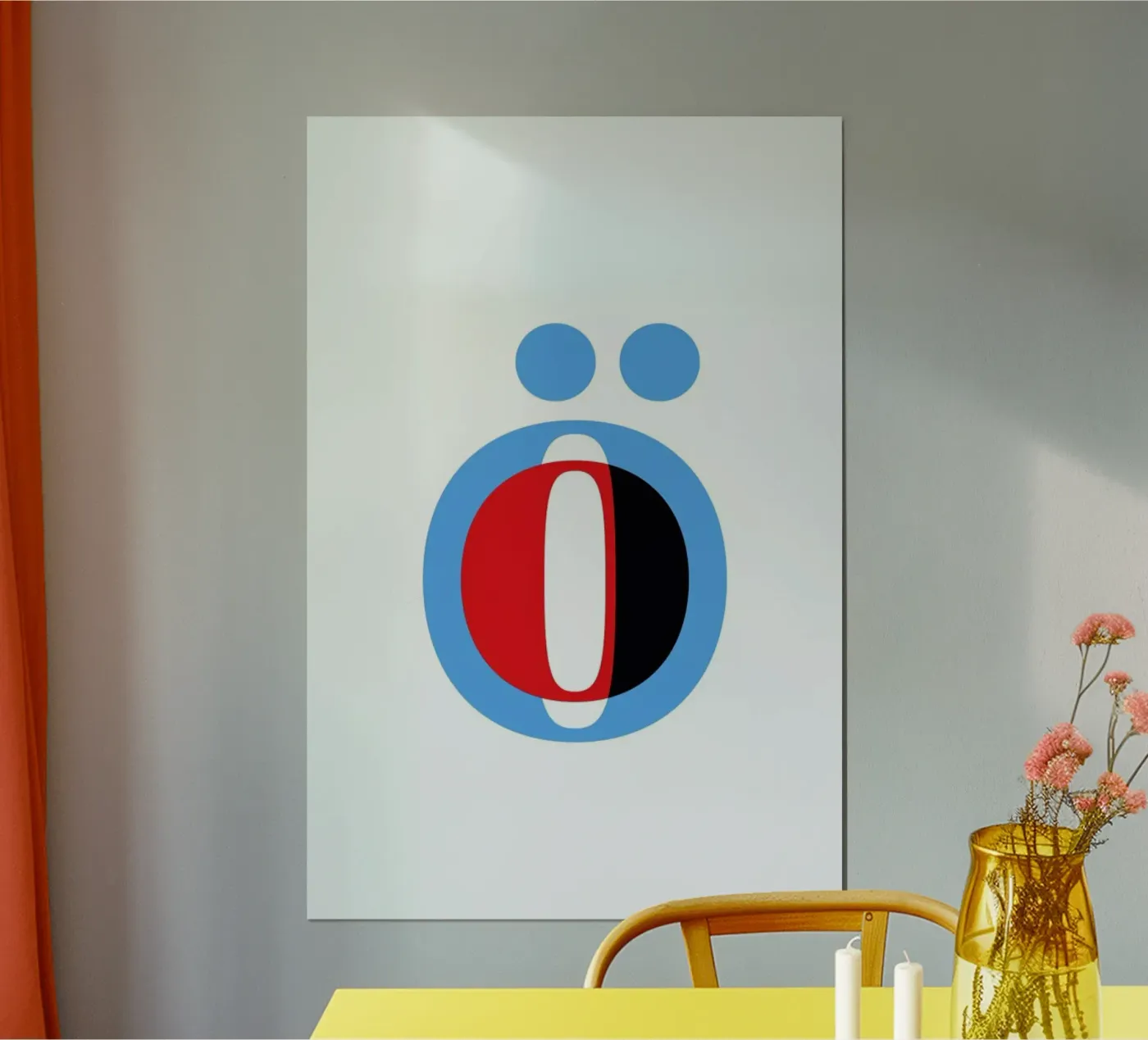 Cyan/Red Ö poster da Studio One