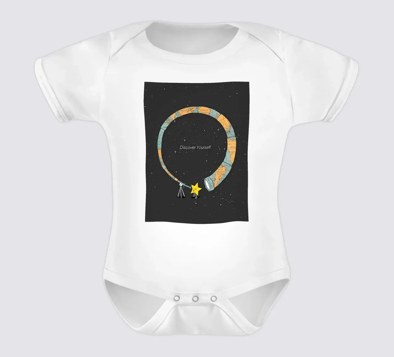 sich selbst entdecken Kurzarm Babybody von mitaco