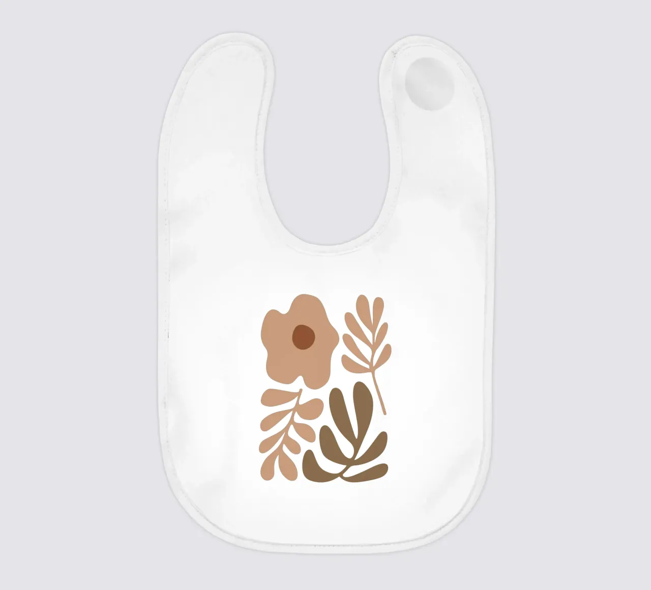 Boho Minimalist Foliage – Soft Pastel Botanical bavaglino da Soleil Basque