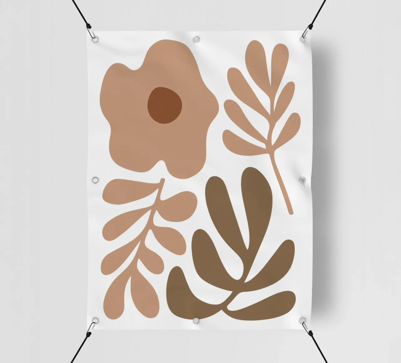 Boho Minimalist Foliage – Soft Pastel Botanical telo in pvc da Soleil Basque