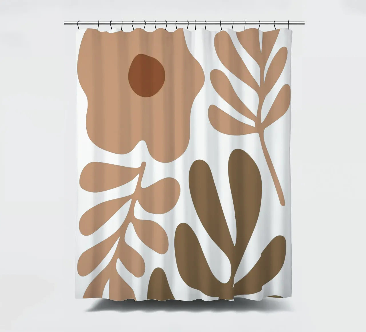 Boho Minimalist Foliage – Soft Pastel Botanical tenda da doccia da Soleil Basque