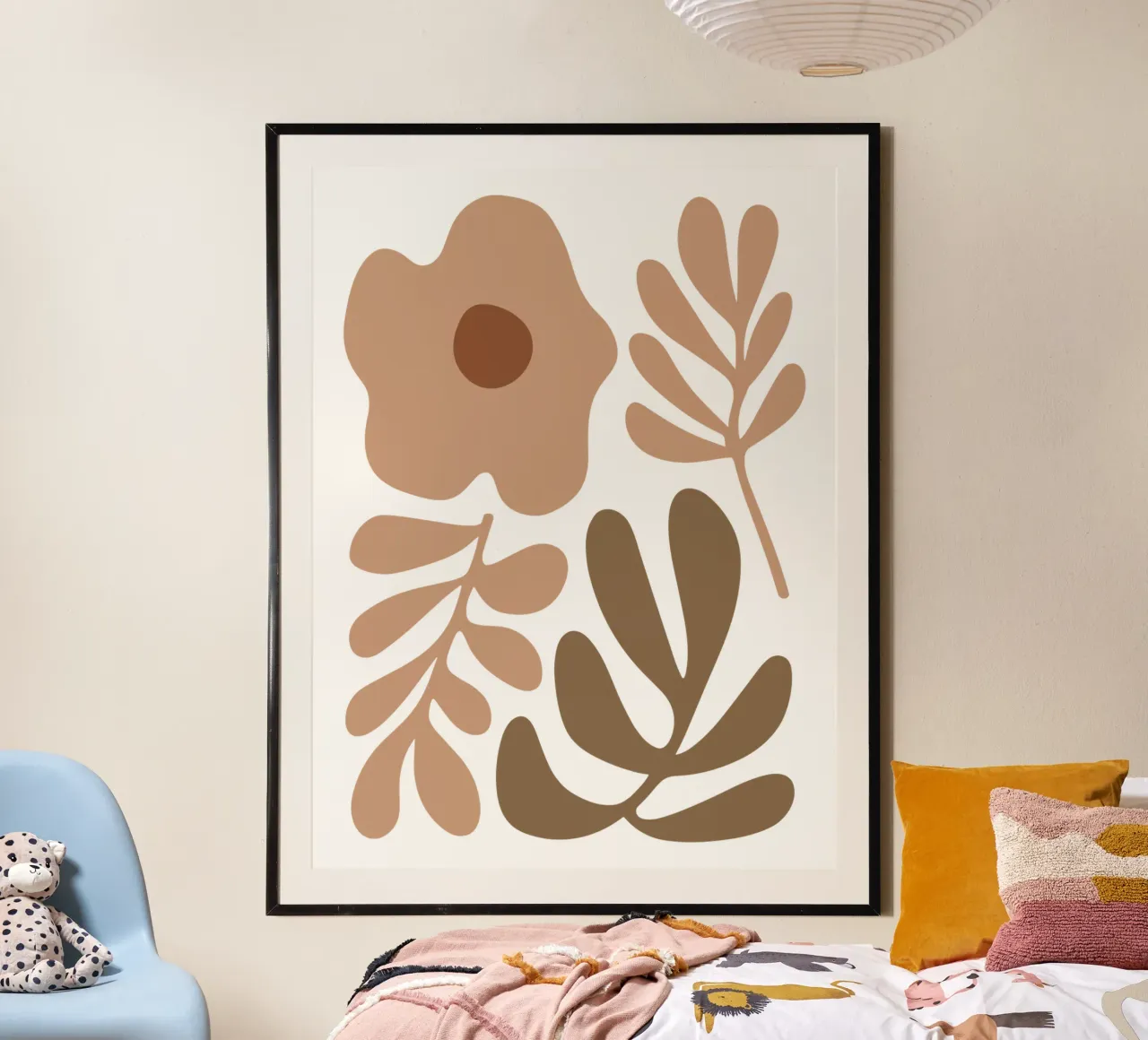 Boho Minimalist Foliage – Soft Pastel Botanical carta hahnemühle da Soleil Basque