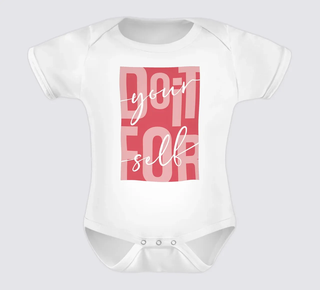 Do it for Yourself short-sleeve baby romper by mitaco