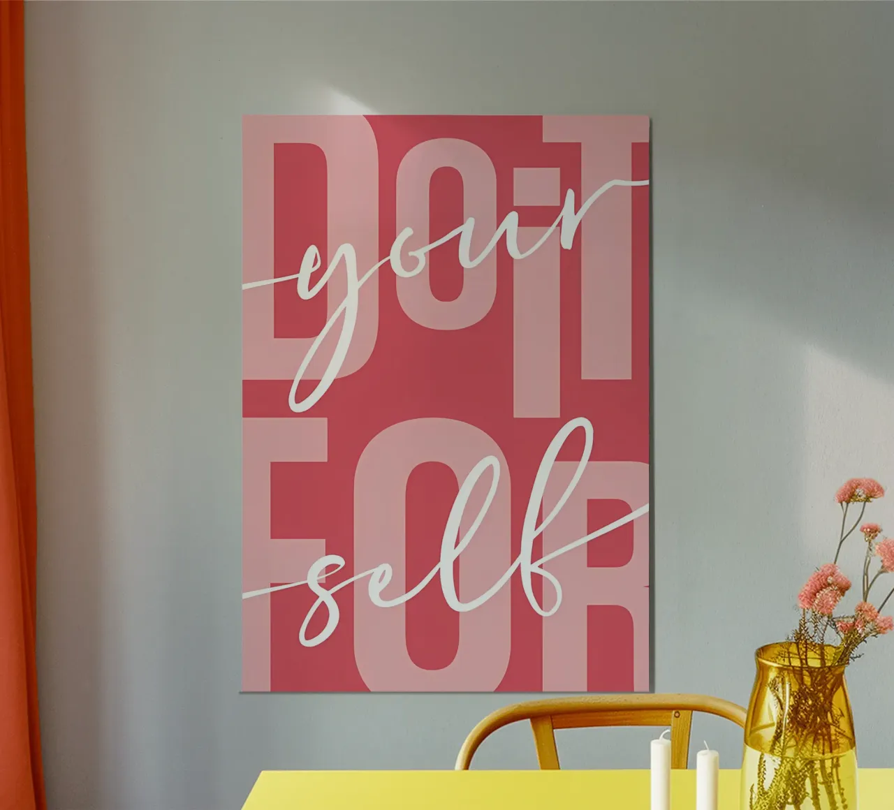 Do it for Yourself poster with plastic frame by mitaco