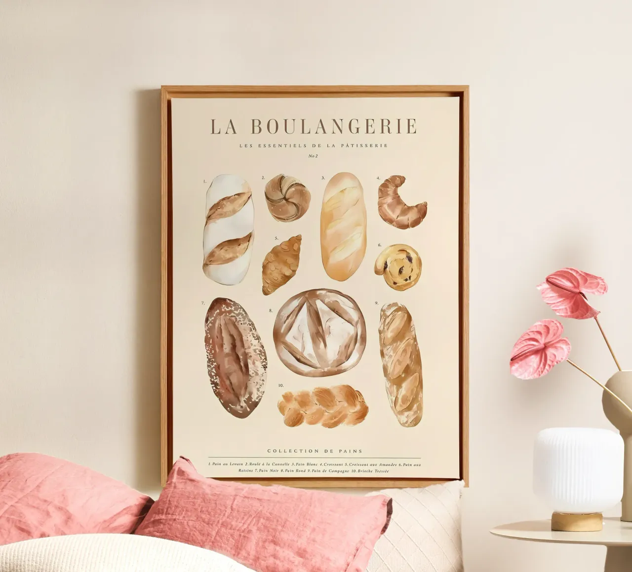 La Boulangerie No2 canvas met Baklijst van Manhmai