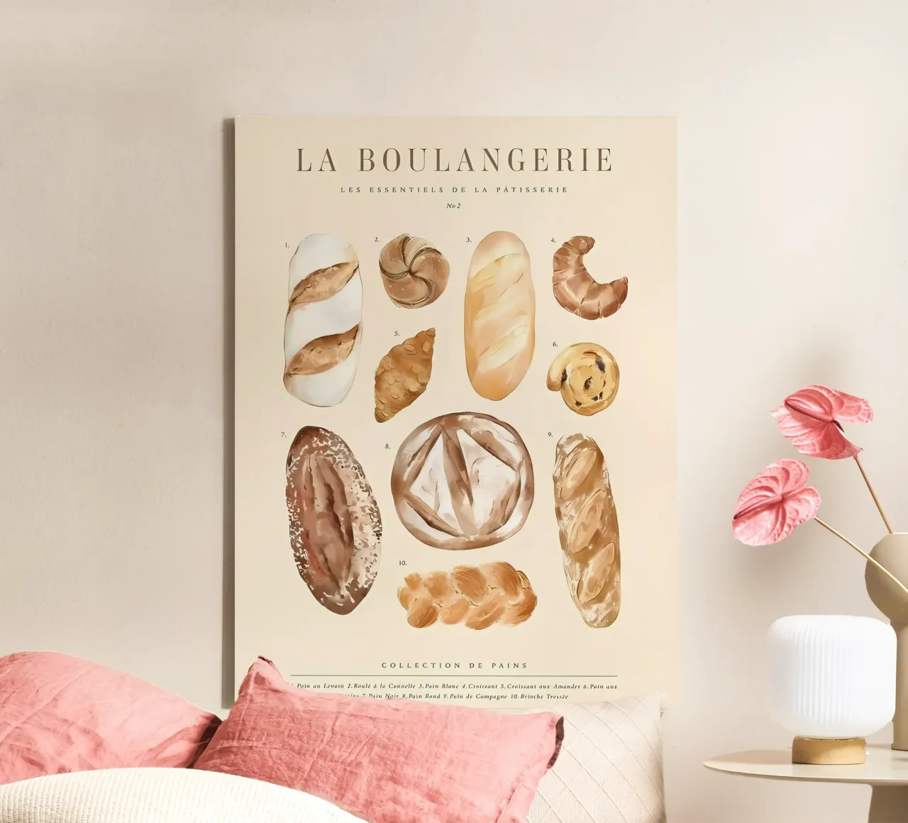 La Boulangerie No2 canvas met Baklijst van Manhmai